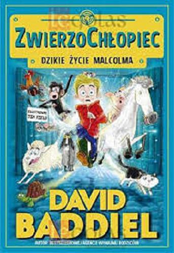Okładka książki ZwierzoChłopiec: dzikie życie Malcolma / David Baddiel; ilustrował Jim Field; przełożyła Agnieszka Kalus.