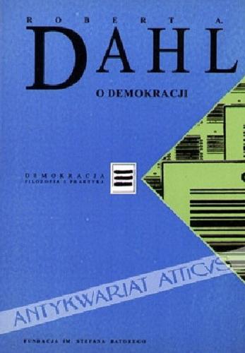 Okładka książki  O demokracji  1