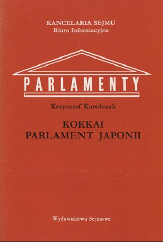 Okładka książki  Kokkai - parlament Japonii  1