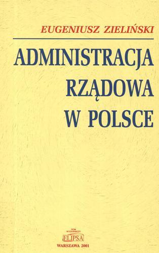 Okładka książki  Administracja rządowa w Polsce  1