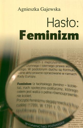 Okładka książki  Hasło feminizm  1