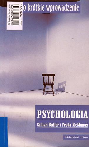 Okładka książki Psychologia / Gillian Butler ; Freda McManus ; tł. Grażyna Supel.