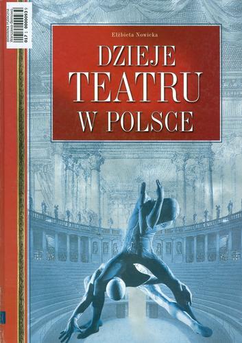 Okładka książki  Dzieje teatru w Polsce  1