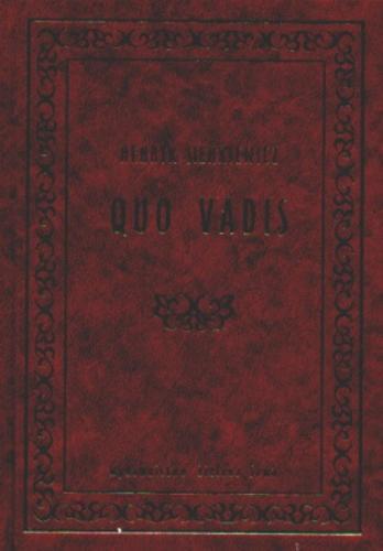 Okładka książki Quo vadis / Henryk Sienkiewicz.