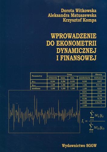 Okładka książki  Wprowadzenie do ekonometrii dynamicznej i finansowej  2