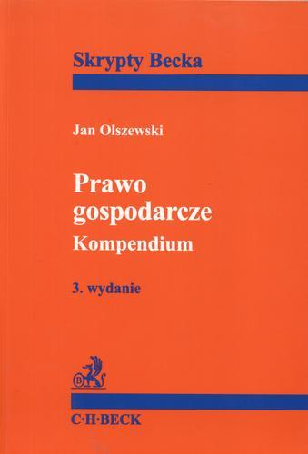 Okładka książki Prawo gospodarcze :kompendium / Jan Olszewski.