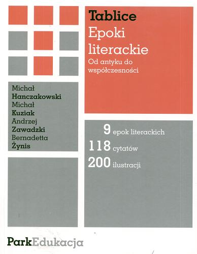 Okładka książki Tablice - epoki literackie : od antyku do współczesności