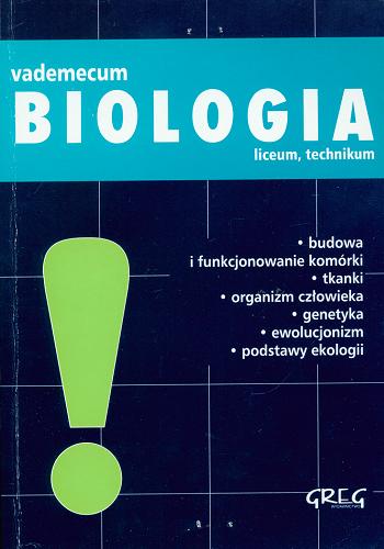 Okładka książki Biologia : vademecum / Joanna Fuerst.
