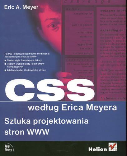 Okładka książki  CSS według Erica Meyera  1