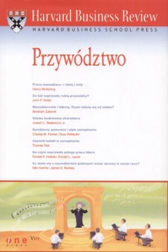 Okładka książki  Przywództwo  1