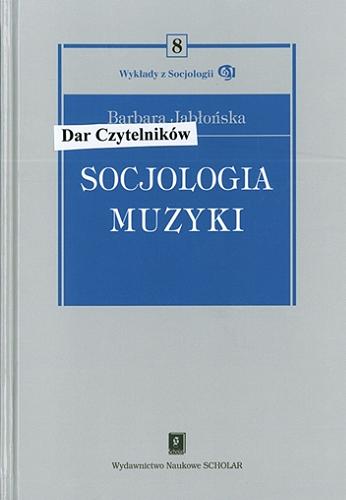Okładka książki  Socjologia muzyki  1