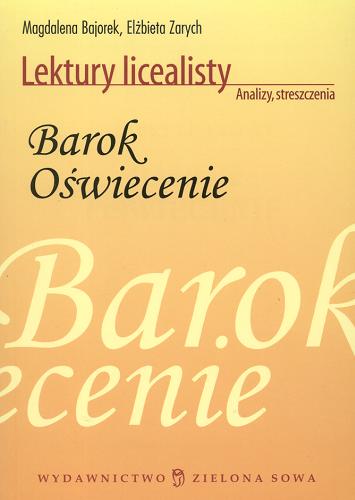 Okładka książki  Barok, oświecenie  1