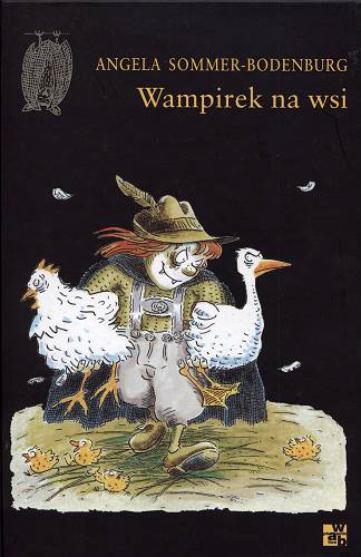 Okładka książki Wampirek na wsi / Angela Sommer-Bodenburg ; ilustracje Amelie Glienke ; przełożyła [z niemieckiego] Maria Przybyłowska.