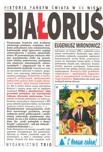 Okładka książki Białoruś / Eugeniusz Mironowicz.