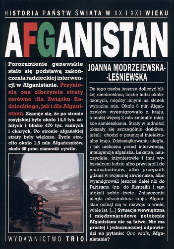 Okładka książki Afganistan / Joanna Modrzejewska-Leśniewska.