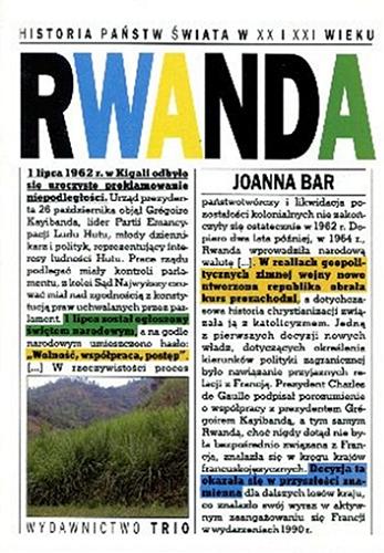 Okładka książki Rwanda / Joanna Bar.