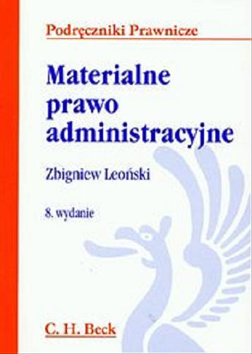 Okładka książki  Materialne prawo administracyjne  2