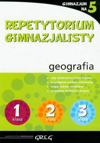 Okładka książki Repetytorium gimnazjalisty : geografia / Maria Figa.