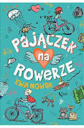 Okładka książki Pajączek na rowerze / Ewa Nowak ; ilustracje Katarzyna Śliwińska.