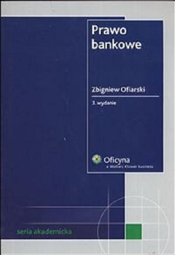 Okładka książki  Prawo bankowe  1