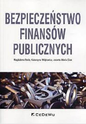 Okładka książki Bezpieczeństwo finansów publicznych / Magdalena Redo, Katarzyna Wójtowicz, Jolanta Maria Ciak.