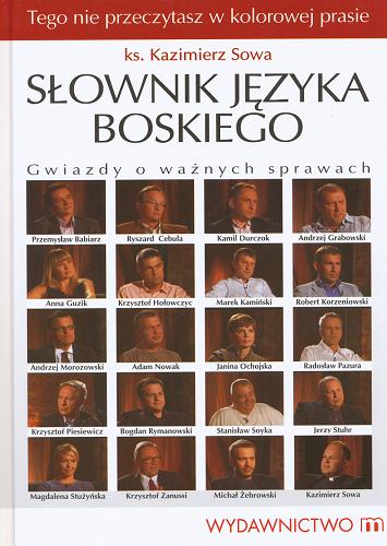 Okładka książki Słownik języka boskiego : gwiazdy o ważnych sprawach / Kazimierz Sowa.