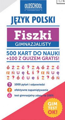Okładka książki Język polski : fiszki gimnazjalisty / Paweł Pokora.