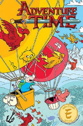 Okładka książki Adventure time. T. 4 / [scenariusz Ryan North, ilustracje Shelli Paroline i Braden Lamb ; kolory Lisa Moore ; tłumaczenie Katarzyna Burda].