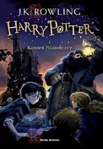 Okładka książki Harry Potter i kamień filozoficzny / J.K. Rowling, tłumaczył Andrzej Polkowski.