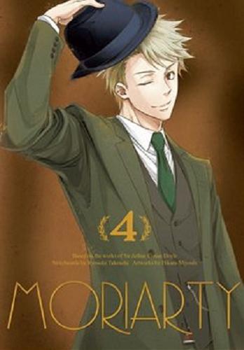 Okładka książki Moriarty / 4 / scenariusz Ryosuke Takeuchi, rysunki Hikaru Miyoshi. ; [tłumaczenie Agnieszka Zychma].