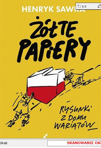 Okładka książki Żółte papiery : rysunki z domu wariatów / Henryk Sawka.