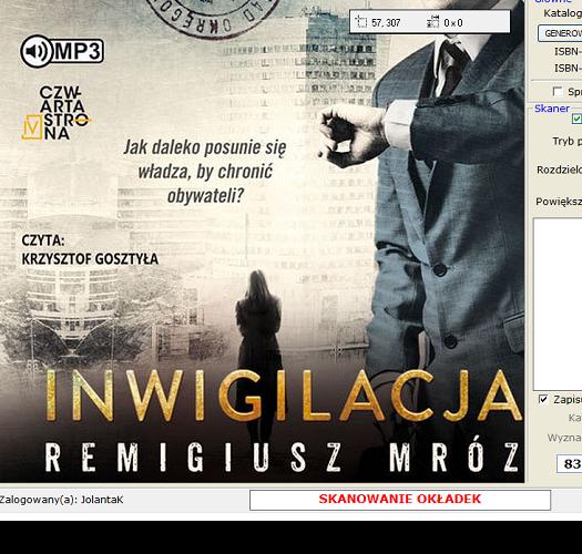 Okładka książki Inwigilacja : [E-audiobook ] / Remigiusz Mróz.