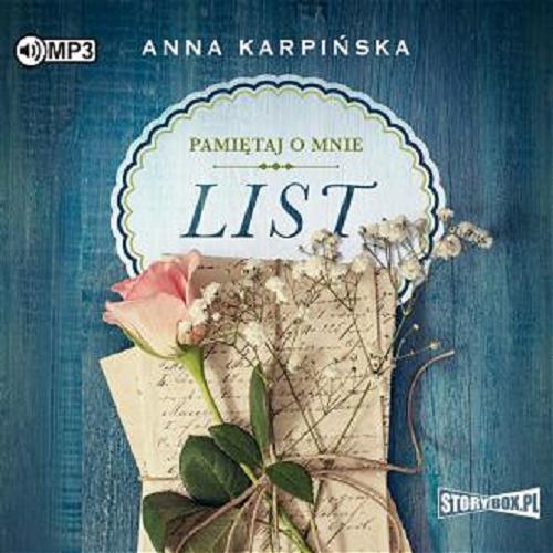 Okładka książki List / Anna Karpińska.