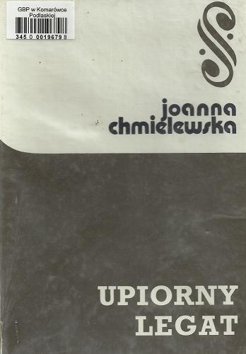 Okładka książki Upiorny legat / Joanna Chmielewska.