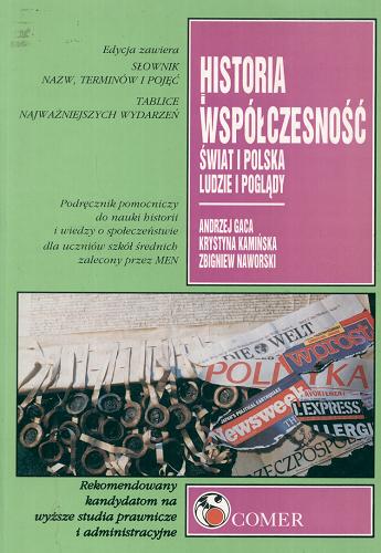 Okładka książki  Historia i współczesność, świat i Polska, ludzie i poglądy : słownik nazw, terminów i pojęć, tablice najważniejszych wydarzeń  2