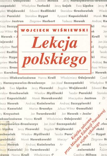 Okładka książki Lekcja polskiego / Wojciech Wiśniewski.