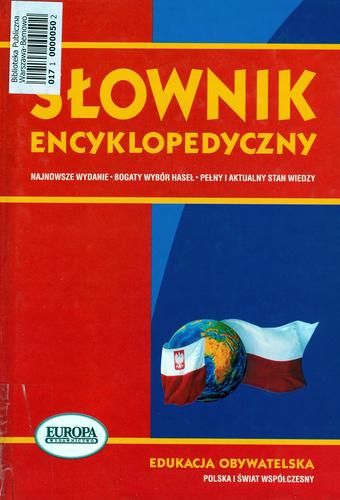 Okładka książki Edukacja obywatelska : słownik encyklopedyczny / Roman Smolski ; Marek Smolski ; Elżbieta Helena Stadtmüller.