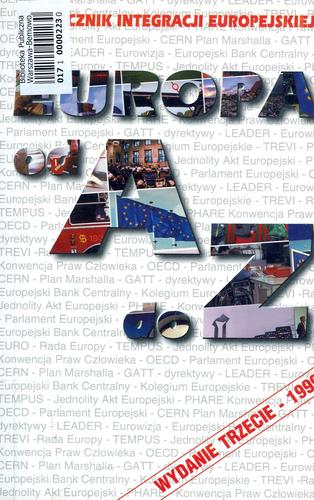Okładka książki Europa od A do Z : podręcznik integracji europejskiej / Werner Weidenfeld ; Wolfgang Wessels ; tł. Elżbieta Ptaszyńska- Sadowska.