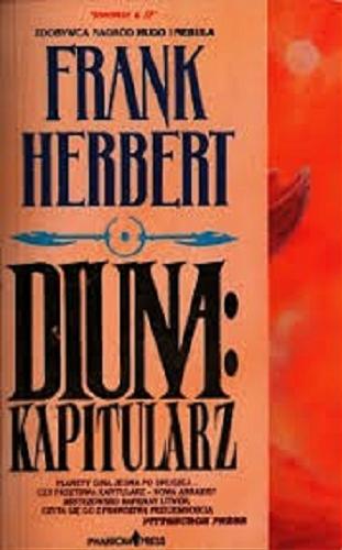 Okładka książki Diuna : kapitularz / Frank Herbert ; tłumaczyła Maria Ryć.