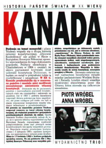 Okładka książki Kanada / Piotr Wróbel ; Anna Wróbel ; Instytut Historyczny UW.