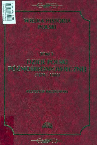 Okładka książki  Dzieje Polski i Litwy : (1506-1648)  1