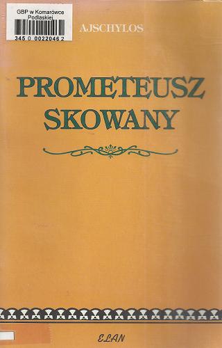 Okładka książki  Prometeusz skowany  9