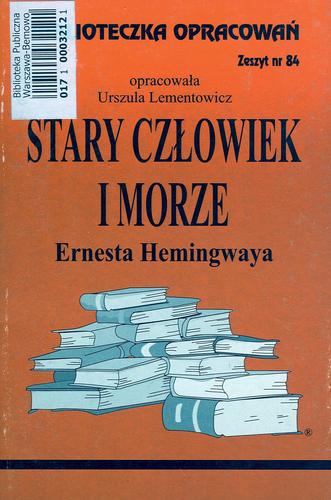 Okładka książki Stary człowiek i morze Ernesta Hemingwaya / Urszula Lementowicz.