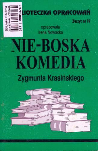 Okładka książki Nie-Boska Komedia Zygmunta Krasińskiego 15 / Teodor Farent.