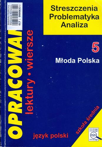 Okładka książki Opracowania : Młoda Polska / Dorota Stopka.