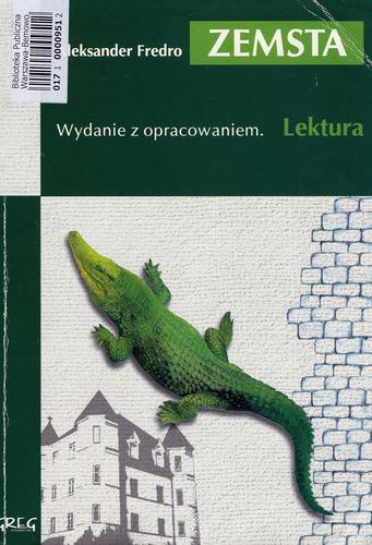 Okładka książki Zemsta / Aleksander Fredro ; oprac. Barbara Włodarczyk.