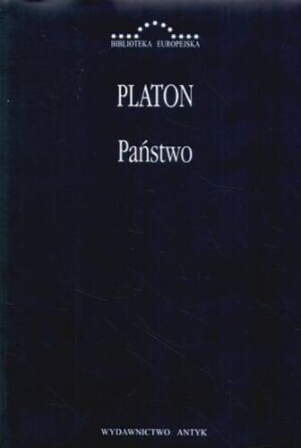 Okładka książki Państwo / Platon ; tł. Władysław Witwicki.