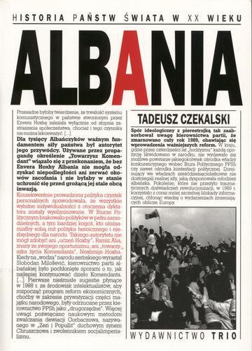 Okładka książki Albania /  Tadeusz Czekalski ; Instytut Historyczny Uniwersytetu Warszawskiego.