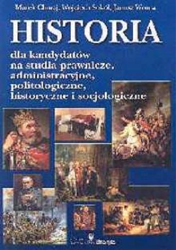 Okładka książki  Historia dla kandydatów na studia prawnicze, administracyjne, politologiczne, historyczne i socjo logiczne  4
