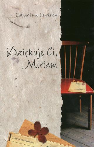 Okładka książki  Dziękuję Ci, Miriam  1